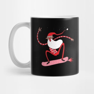 Shredding Claus Mug